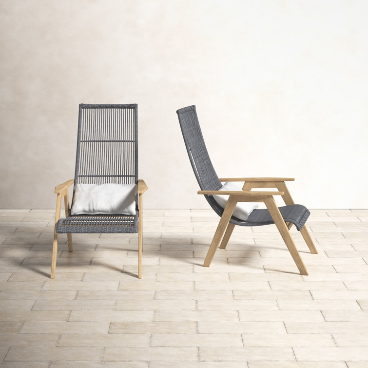 Lyall patio chair with cushion and ottoman hot sale